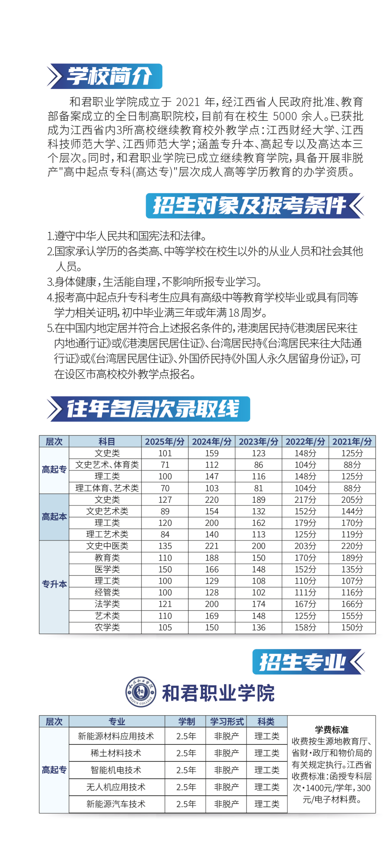 和君职业学院高等学历继续教育报考指南
