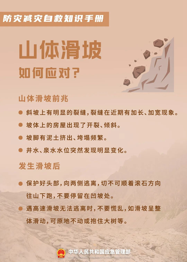 应急科普 | 防灾减灾自救知识手册
